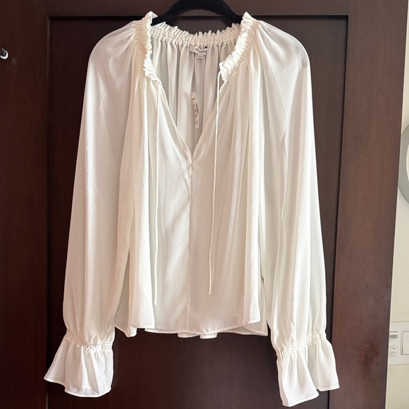 Madewell Tops - Madewell shear long sleeve top. Gathered at the wrist and neck. NWT